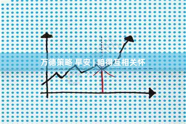 万德策略 早安 | 咱得互相关怀